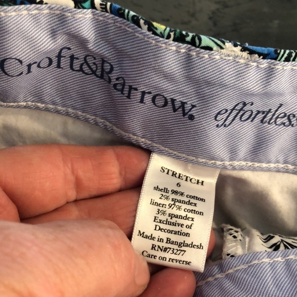 Croft & Barrow Paisley Fly Front Skirt - Picture 8 of 8